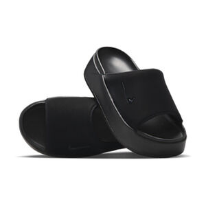 Nike Calm Elevation Platform Slide Sandals US 8 Black